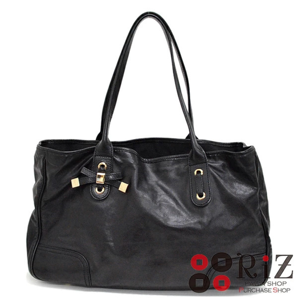 GUCCI Princey Leather Tote Bag Black